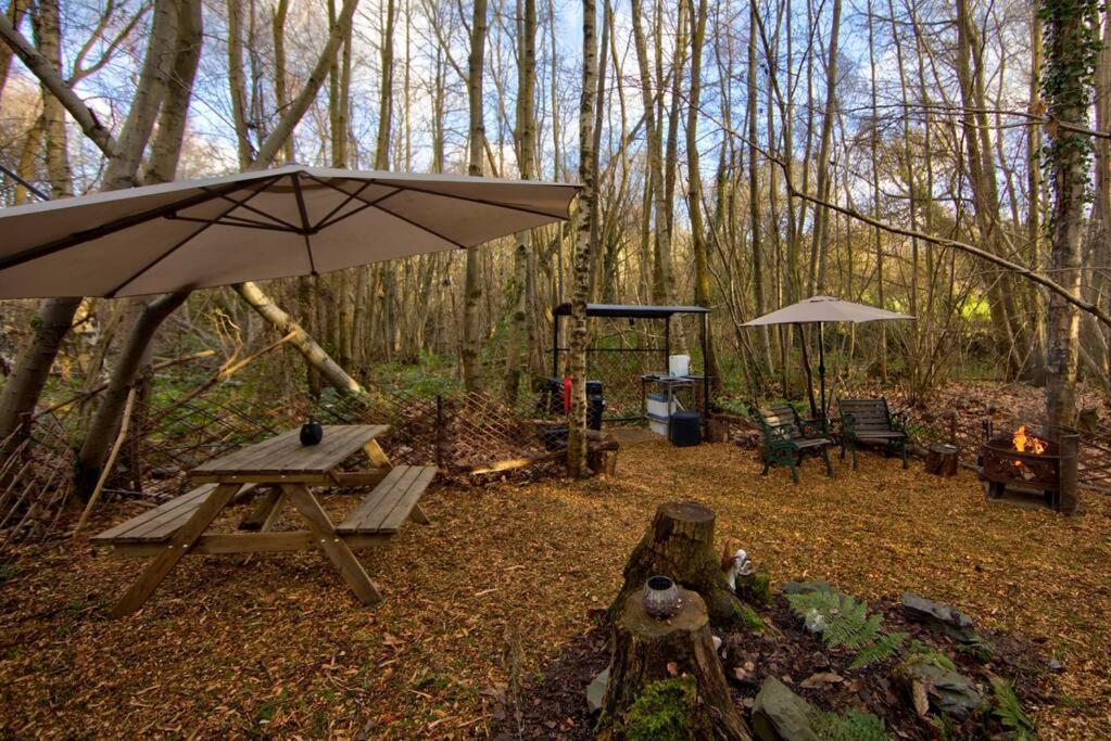 Cosy Woodland Romantic Retreat With Log Fires And Nature Luxury tent *