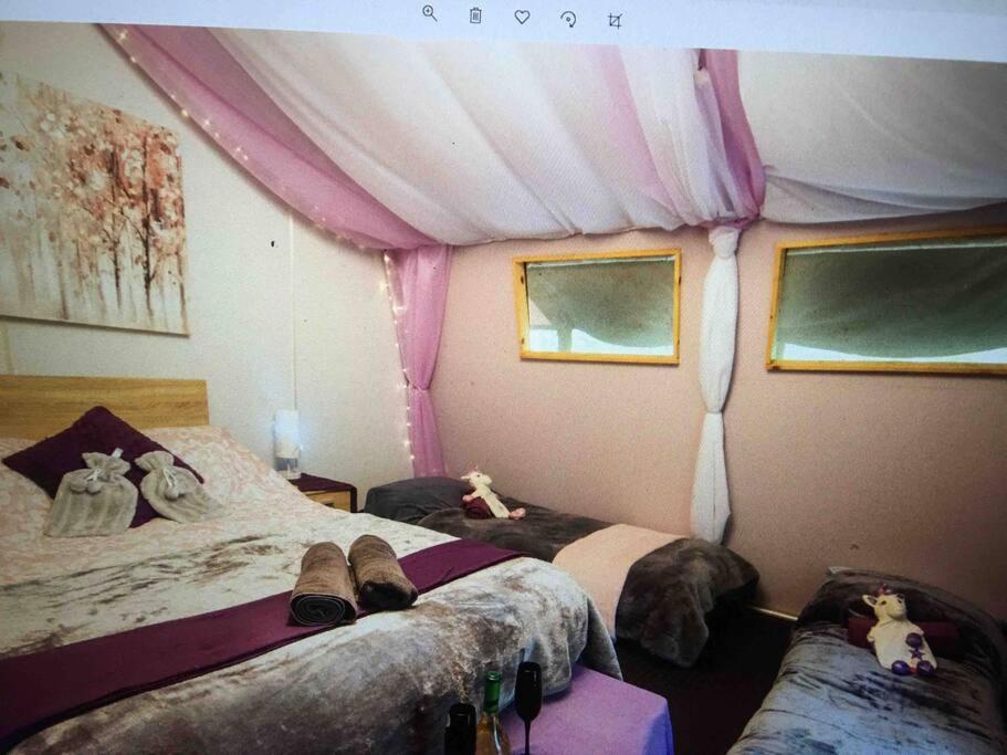 Luxury tent Cosy Woodland Romantic Retreat With Log Fires And Nature